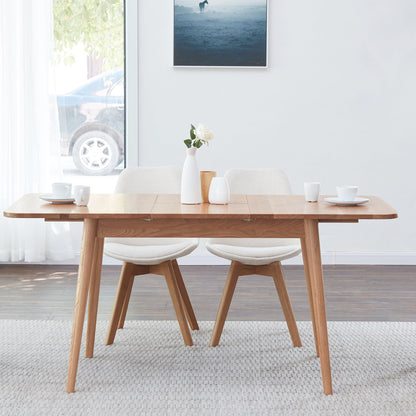 Natural Solid Oak Round Corner Dining Table by Blak Hom