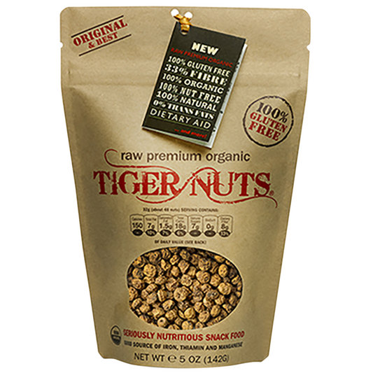 Tiger Nuts Raw Premium Organic Tiger Nuts in 5 oz bags - 24 bags by Farm2Me