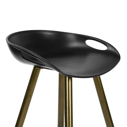 Bak Bar & Counter Stool (Set of 2) - Black & Gold