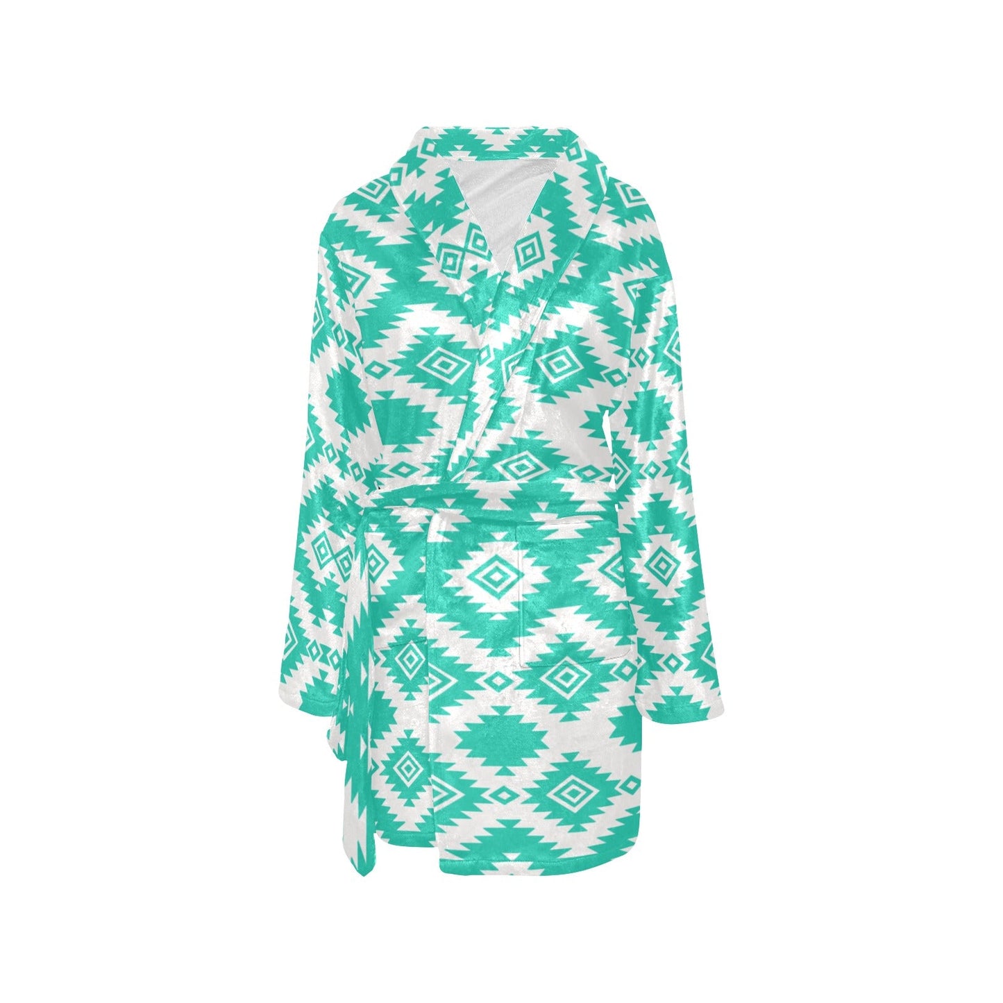 Turquoise Aztec Women's Western Bath Robe by Baha Ranch Western Wear