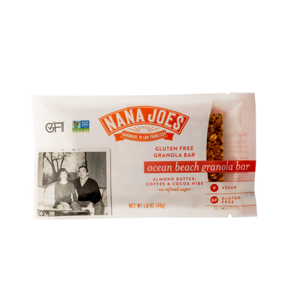 Nana Joes - 'Ocean Beach' Granola Bar w/ Almond Butter, Coffee & Cocoa Nibs (1.5OZ) by The Epicurean Trader