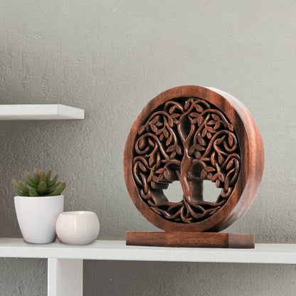 Travilah Tree of Life Wooden Sculpture - Medium by Decozen