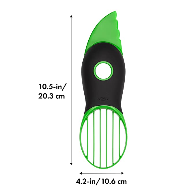 3-in-1 Avocado Slicer - Green #ns23 _mkpt by Js House