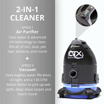 Prolux CTX PRO Water Filtration Bagless Canister Vacuum Cleaner by Prolux Cleaners