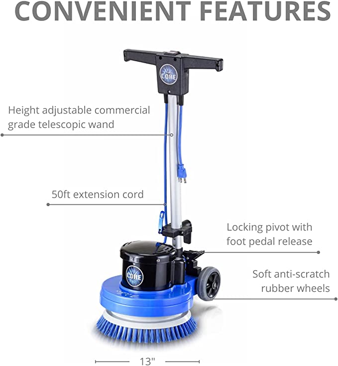 Prolux Core 15" Heavy Duty Single Pad Commercial Polisher Floor Buffer Machine Scrubber by Prolux Cleaners