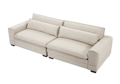 Modern Upholstered  Mid-Century Sofa Couch by Blak Hom