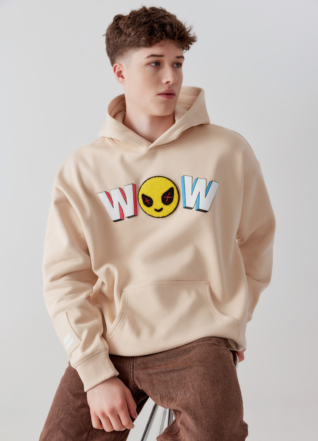 WOW  "Mood" Emoji Hoodie by Amoo