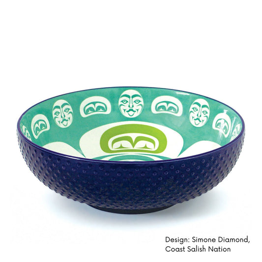 Serving Bowl with Contemporary Indigenous Design by Made By Humans