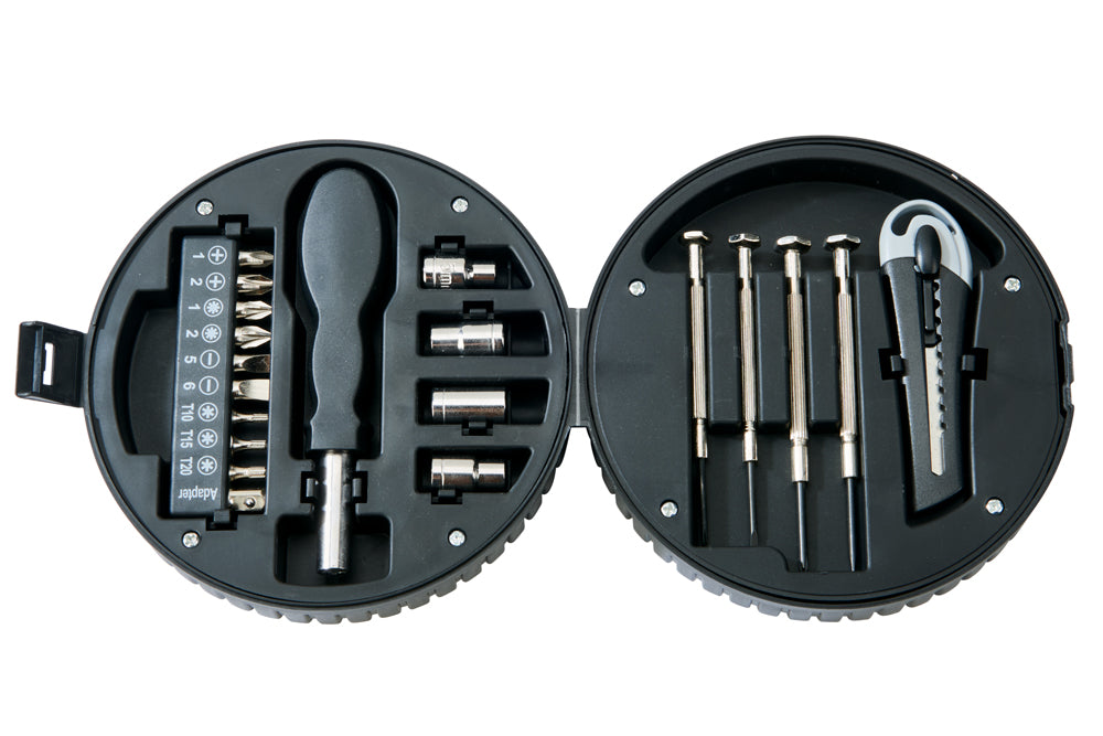 20 Piece Tool Set In Tire 2.25" X 5.25" by Creative Gifts