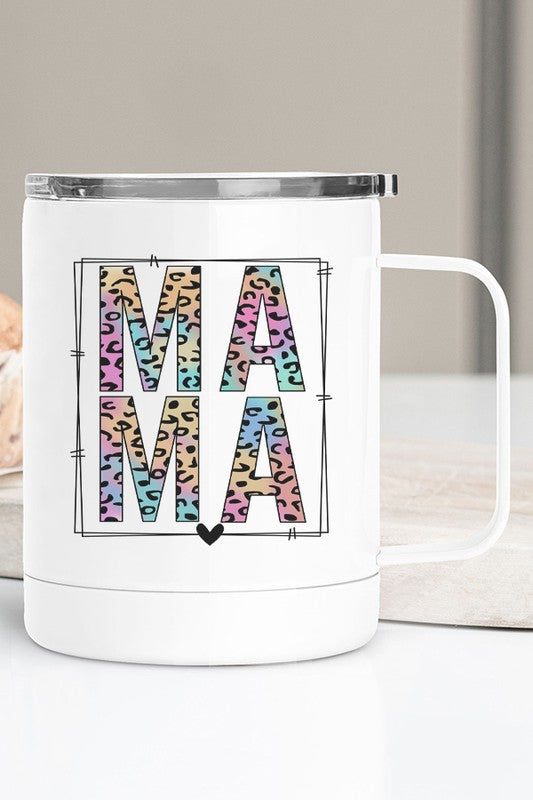 Color Leopard Mama Travel Mug
