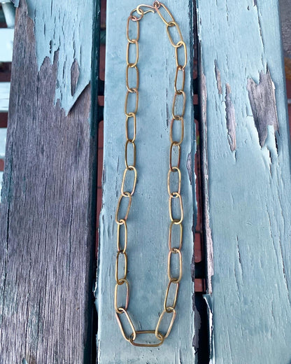 Paperclip Chain Necklace by Jennifer Cervelli Jewelry