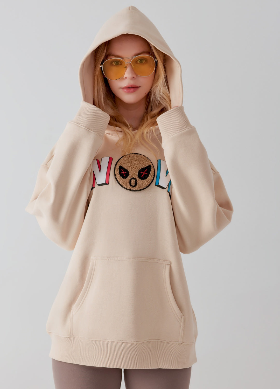 WOW  "Mood" Emoji Hoodie by Amoo