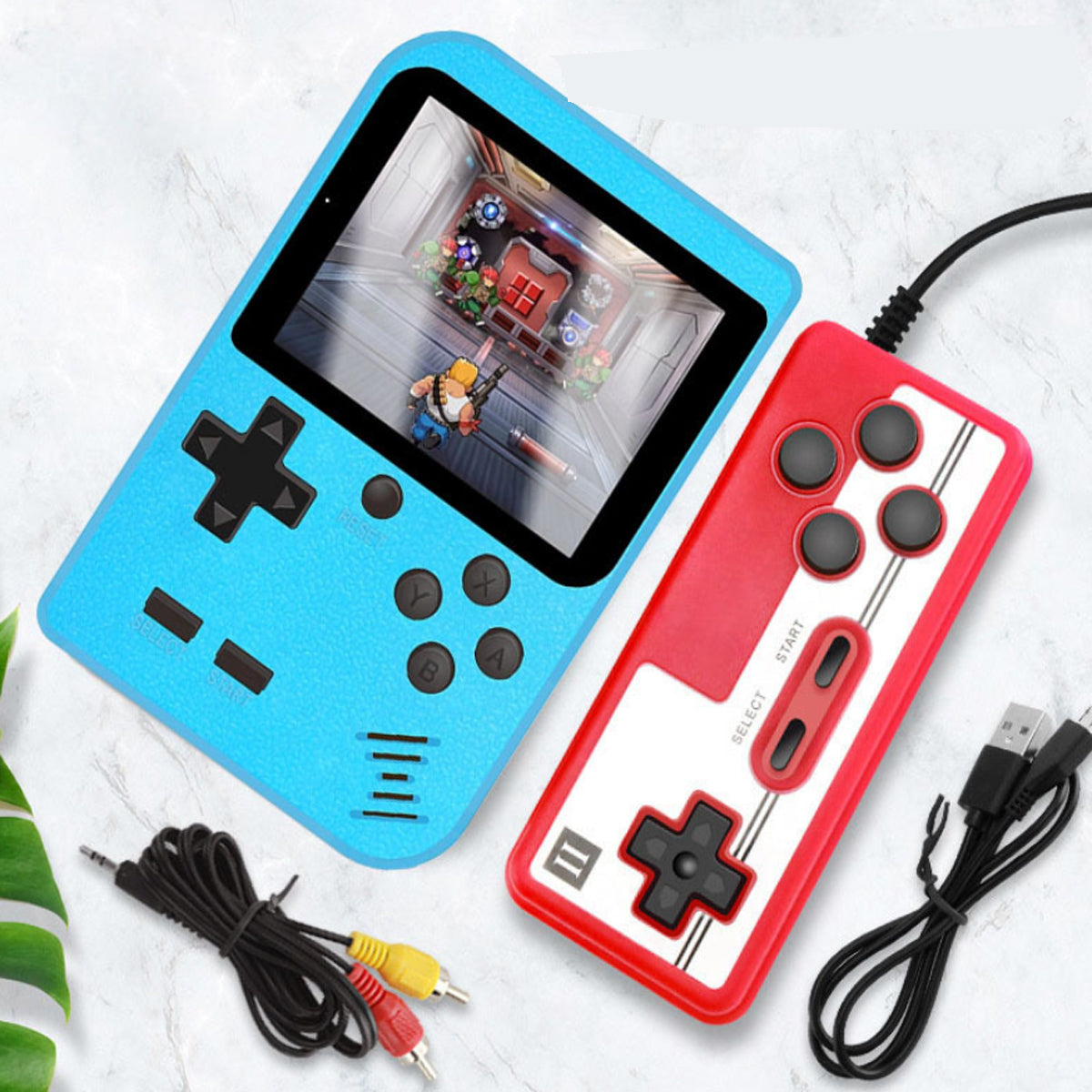 Portable Game Pad With 400 Games Included + Additional Player Controller by VistaShops