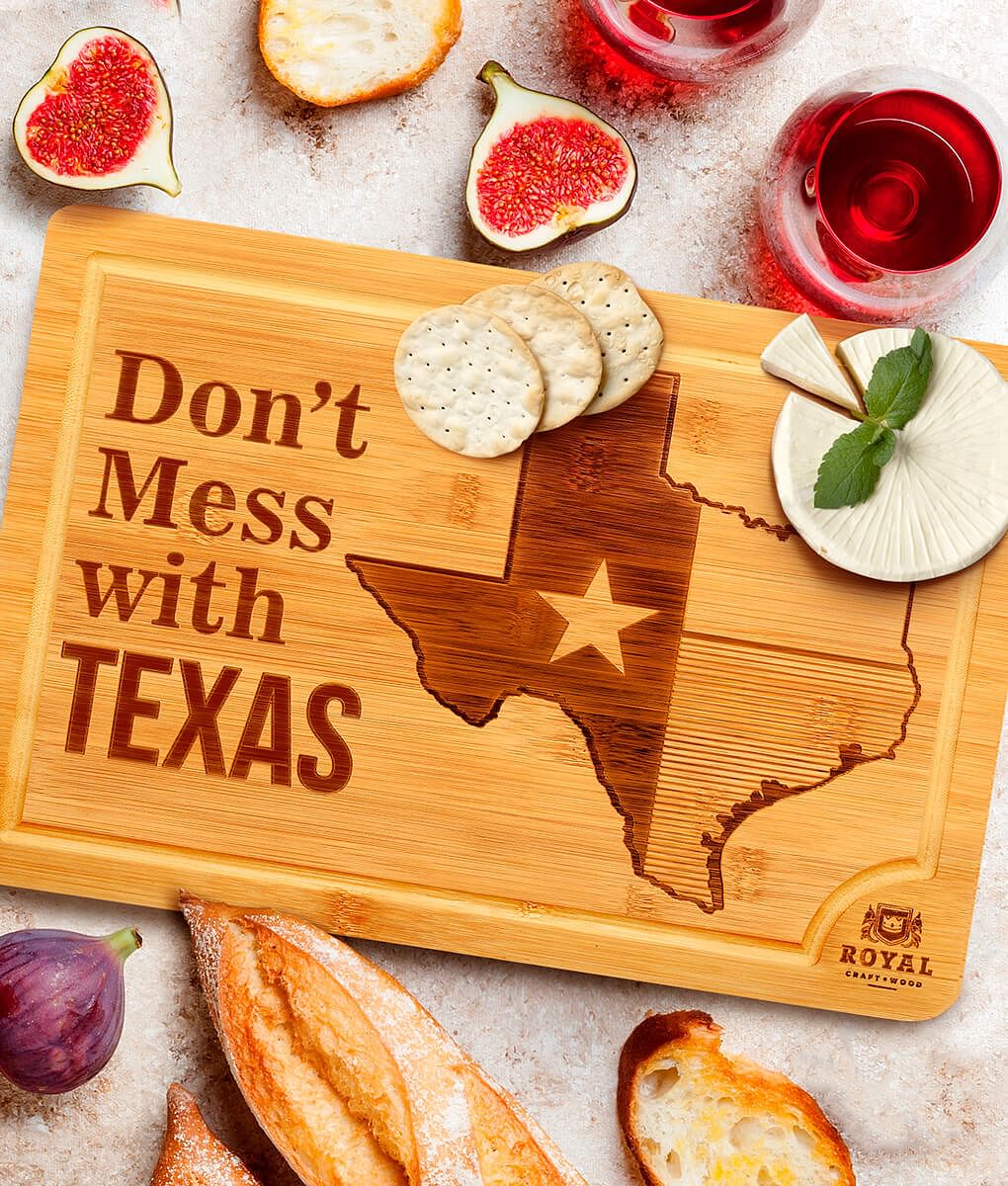 Texas Cutting Board, 15x10" by Royal Craft Wood