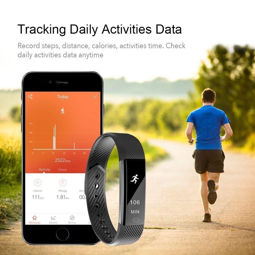 SmartFit Slim Activity Tracker And Monitor Smart Watch With FREE Extra Band by VistaShops