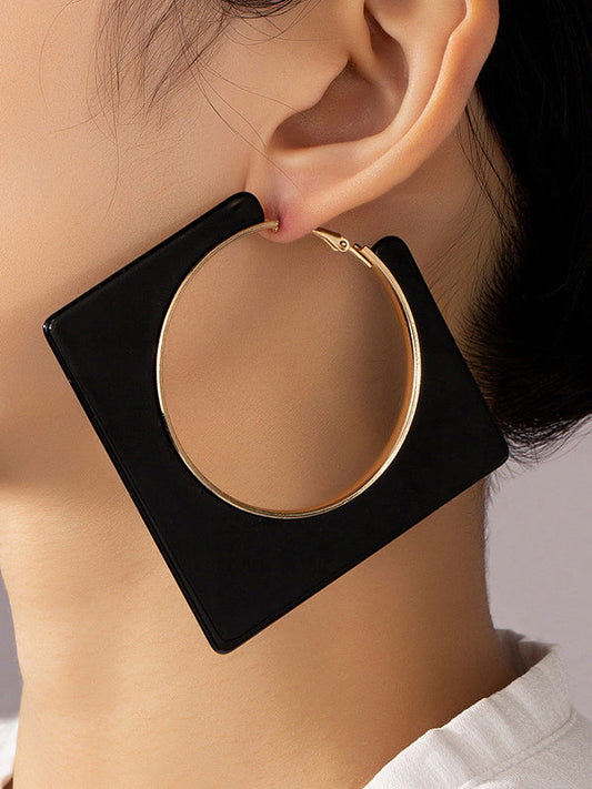 Normcore Geometric Hollow Drop Earrings by migunica