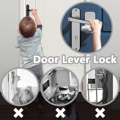 Safetyguard Door Lever Lock - Secure Haven For Your Loved Ones by Dog Hugs Cat