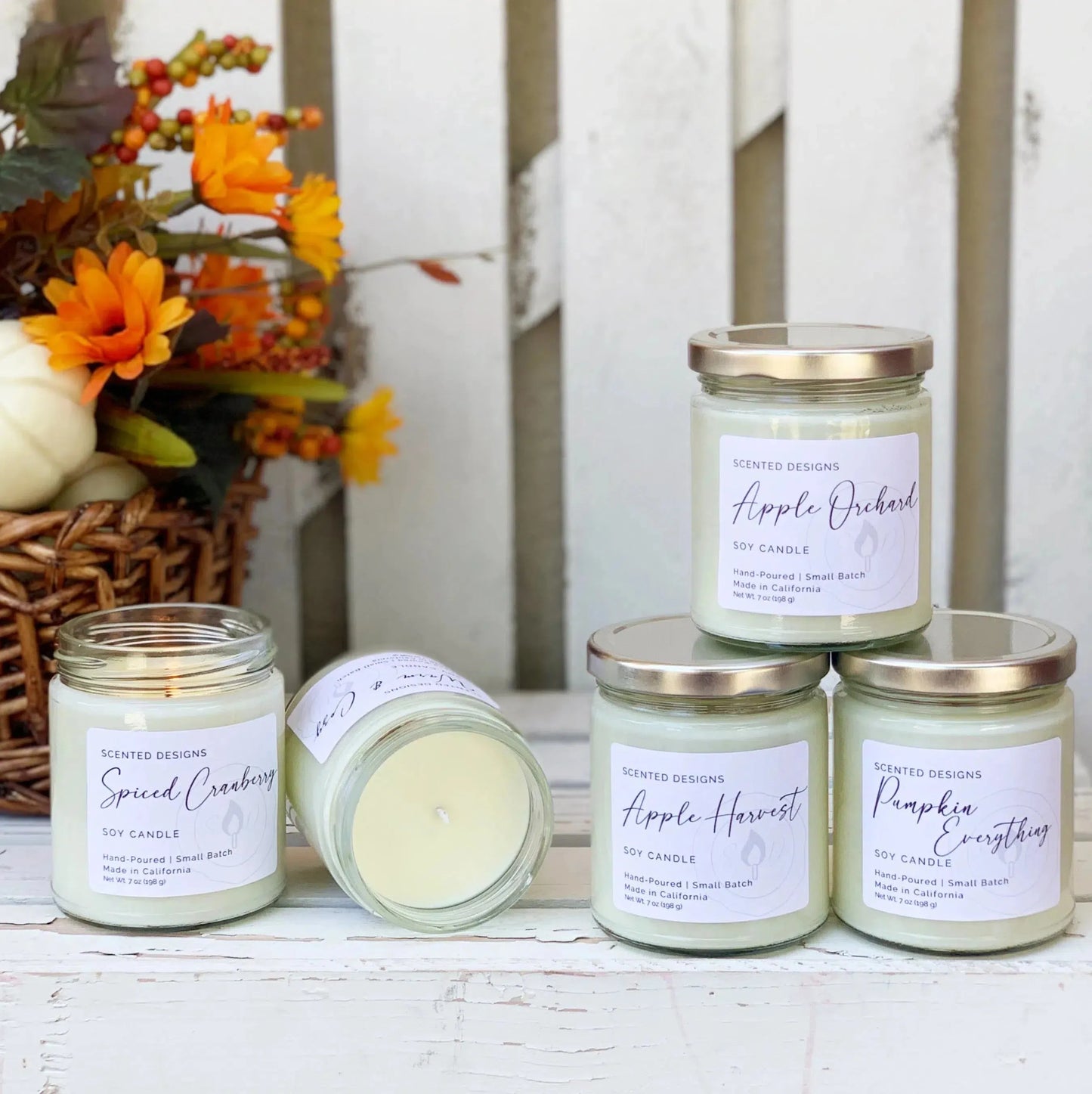 Pumpkin Pie Soy Candle - 7oz Glass Jar by Scented Designs Candle Company