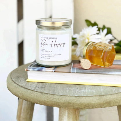 "Bee" Happy | Mommy to "Bee" Soy Candle - Honey Scent by Scented Designs Candle Company