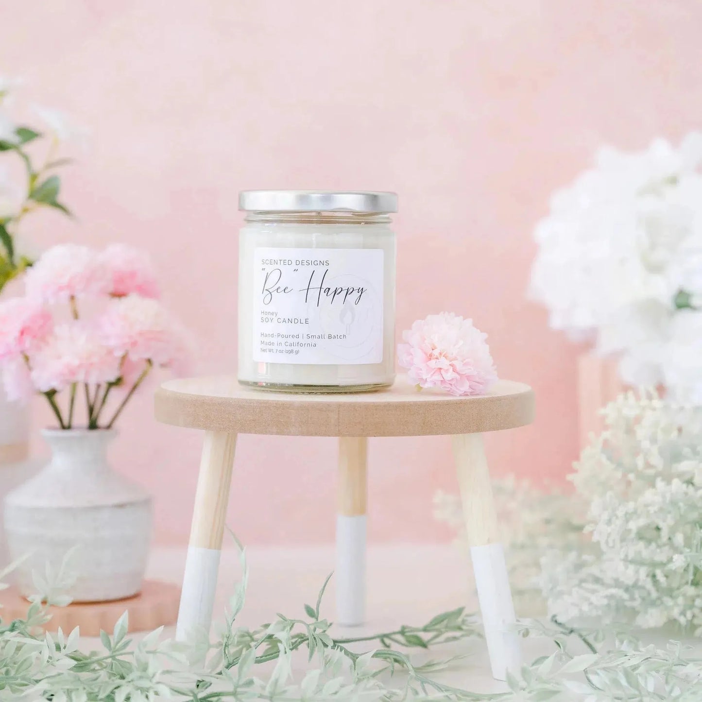 "Bee" Happy | Mommy to "Bee" Soy Candle - Honey Scent by Scented Designs Candle Company