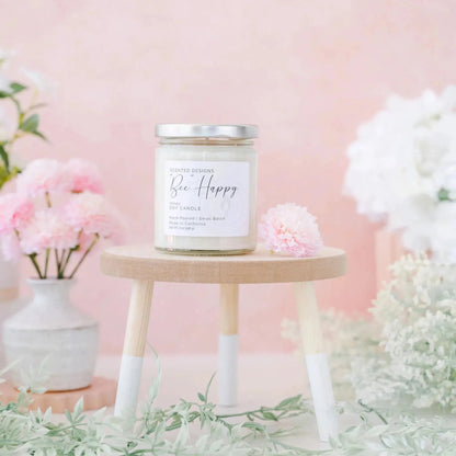 "Bee" Happy | Mommy to "Bee" Soy Candle - Honey Scent by Scented Designs Candle Company