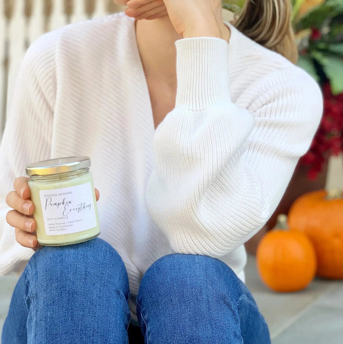 Pumpkin Pie Soy Candle - 7oz Glass Jar by Scented Designs Candle Company