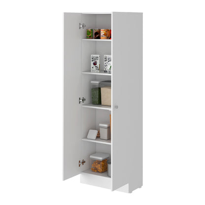 Storage Cabinet Pipestone, Double Door, White Finish