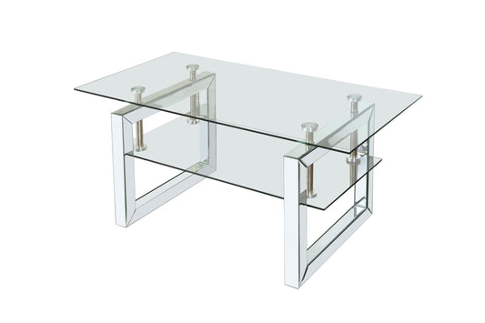 Transparent Tempered Glass Coffee Table by Blak Hom