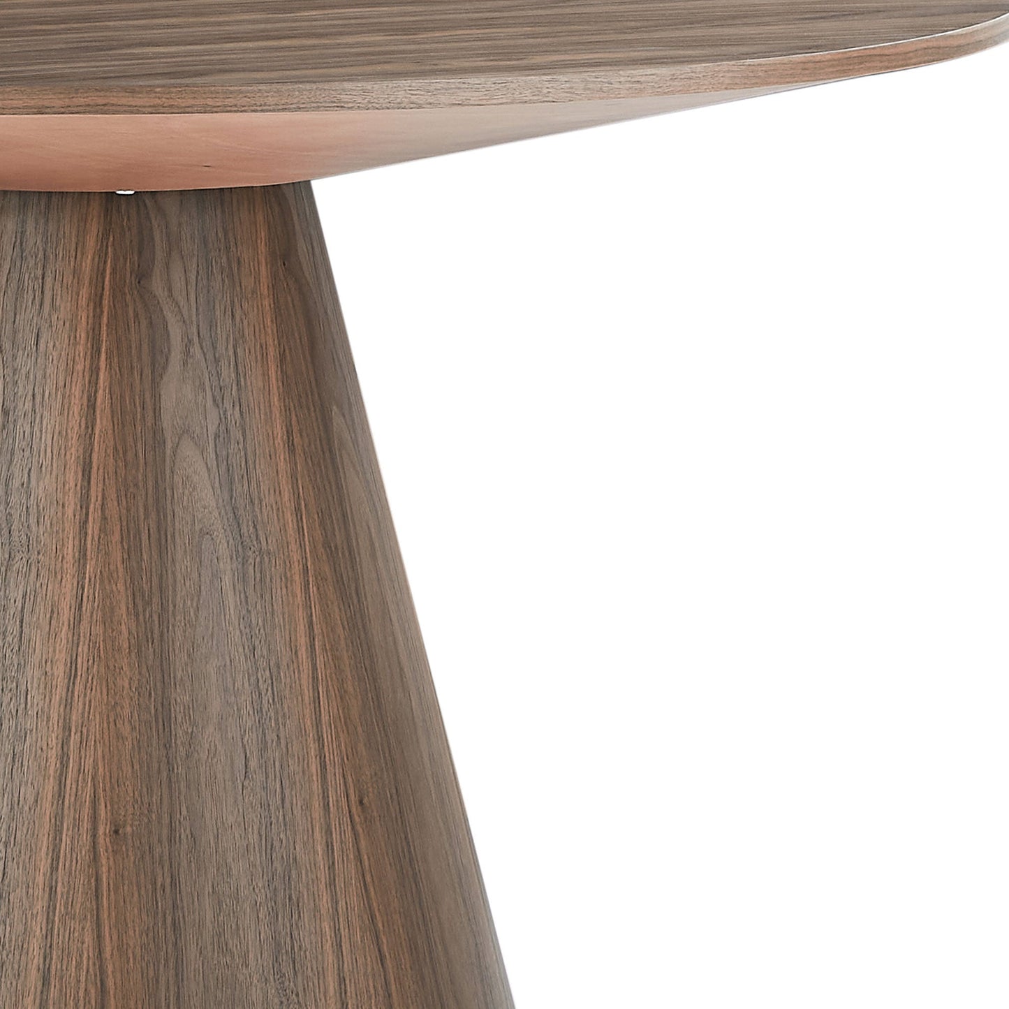 Round Modern Walnut Dining Table by Blak Hom