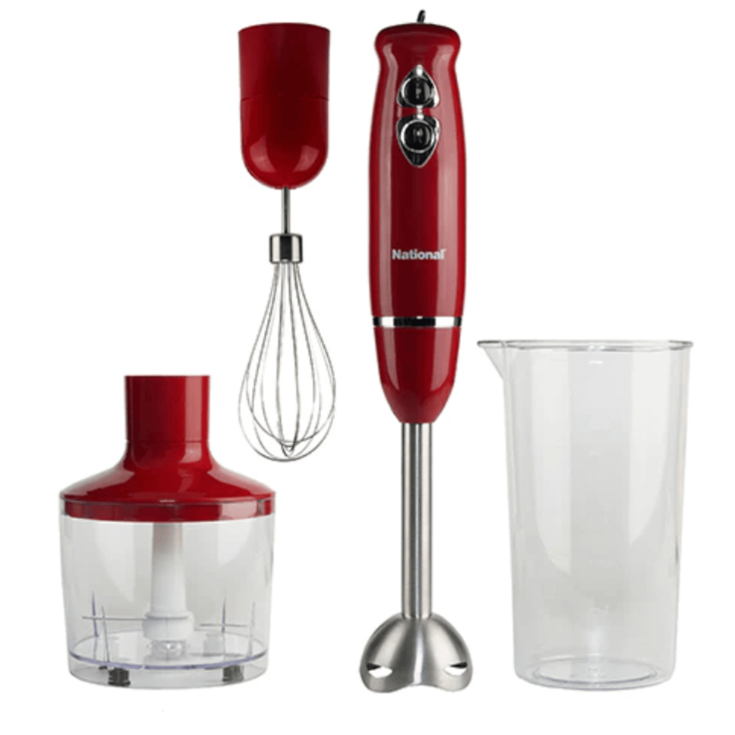 Supersonic National Multi-Purpose 4-in-1 Immersion Hand Blender by Jupiter Gear Home