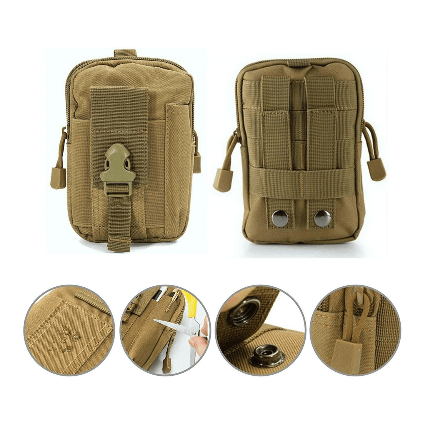 Tactical MOLLE Pouch & Waist Bag for Hiking & Outdoor Activities by Jupiter Gear