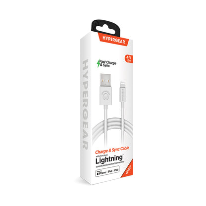 HyperGear USB to Lightning Rounded Cable 4ft by Jupiter Gear Home