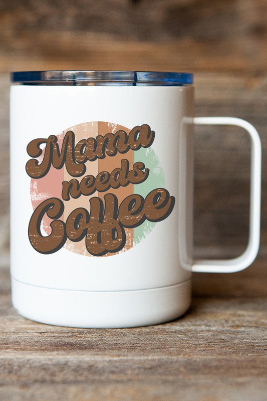 Mama Needs Coffee Circle Mug