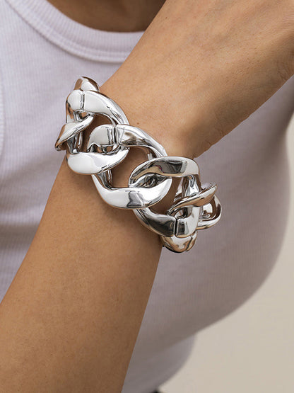 Punk Chains Hollow Bracelet Accessories by migunica