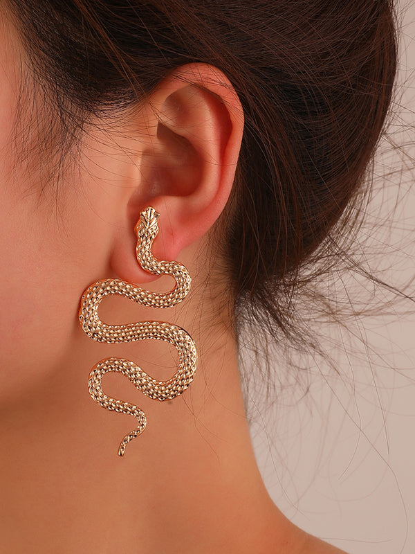 Snake Shape Earrings Accessories by migunica