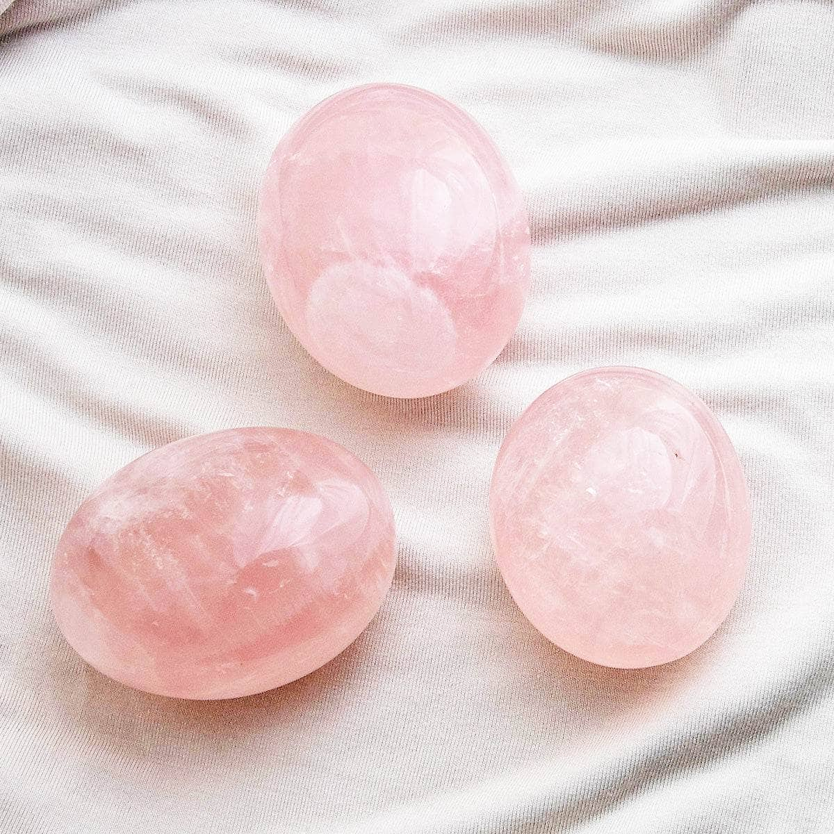 Rose Quartz Palm Stone - AAA Quality by Tiny Rituals