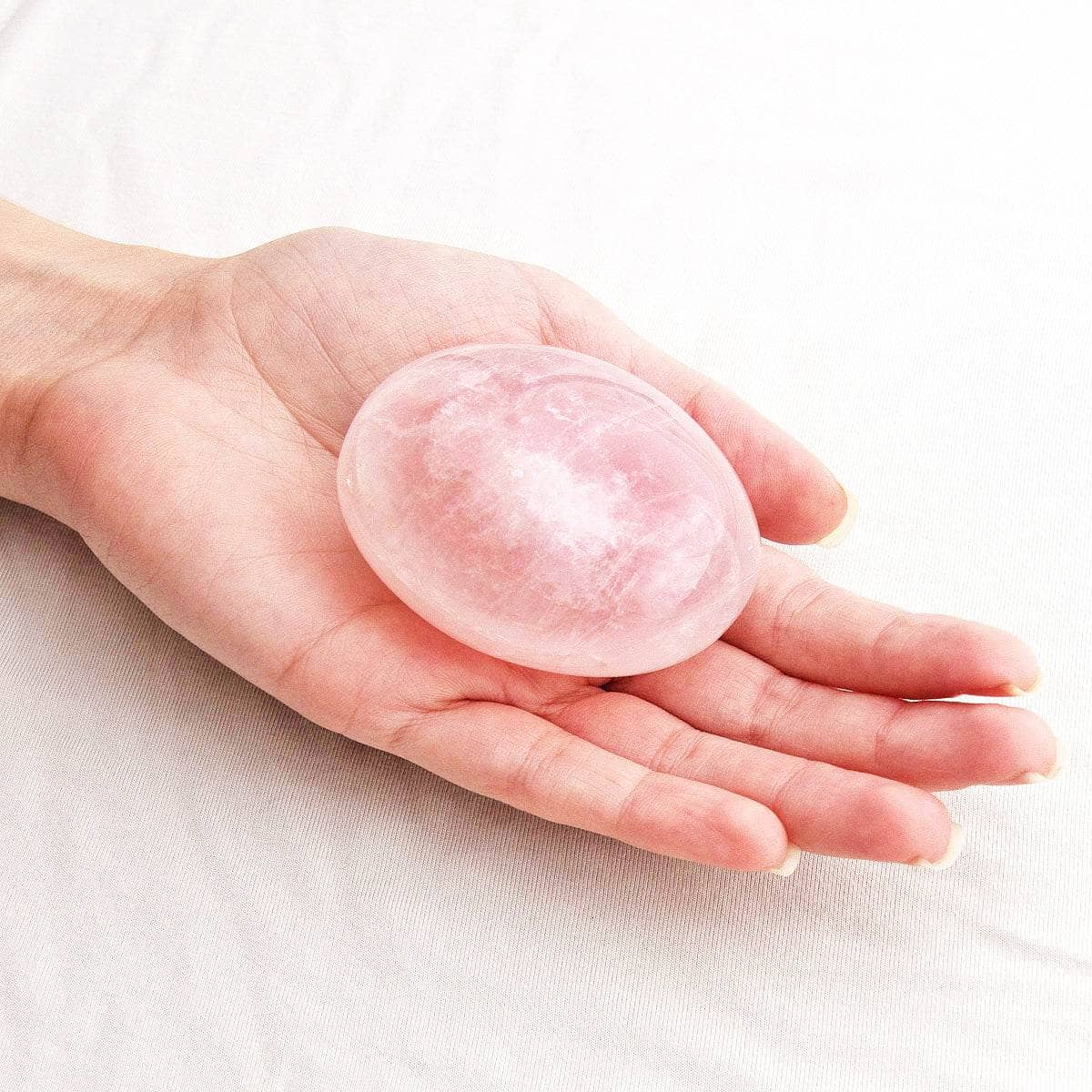 Rose Quartz Palm Stone - AAA Quality by Tiny Rituals