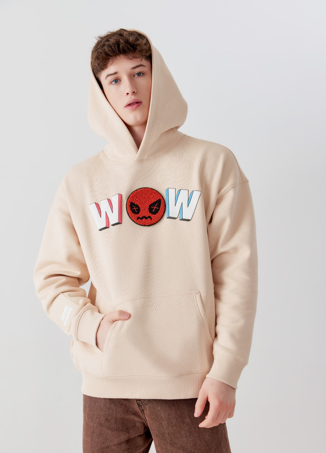 WOW  "Mood" Emoji Hoodie by Amoo