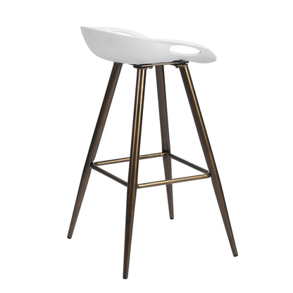 Bak Bar & Counter Stool (Set of 2) - White & Gold