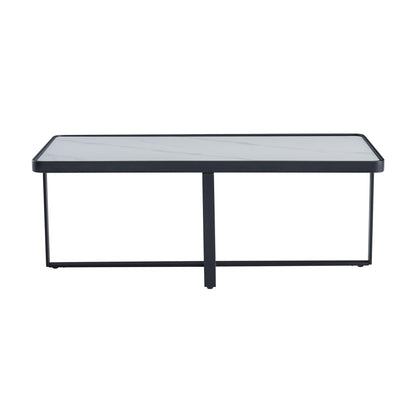 Minimalism Rectangle Coffee Table With Sintered Stone Top by Blak Hom