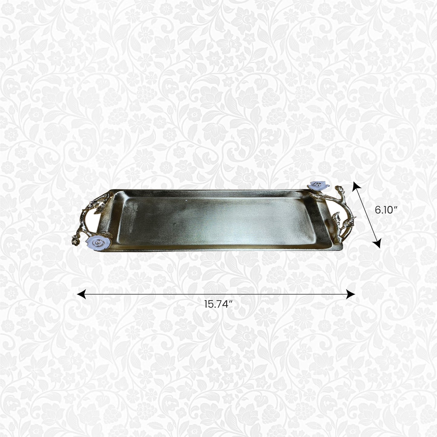 The Enamelled Rose Collection - Vanity Tray by Decozen