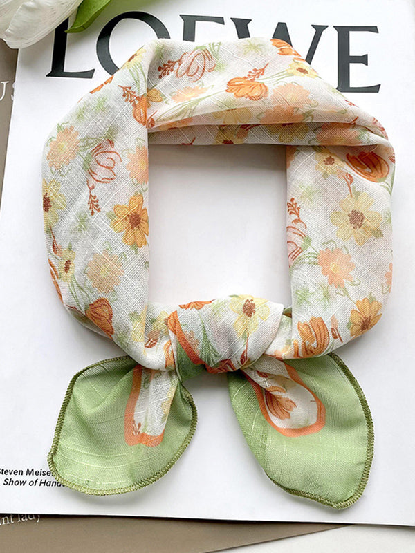 Floral Printed Scarf by migunica