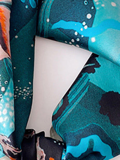 New Trends Square Printed Silk Scarf by migunica