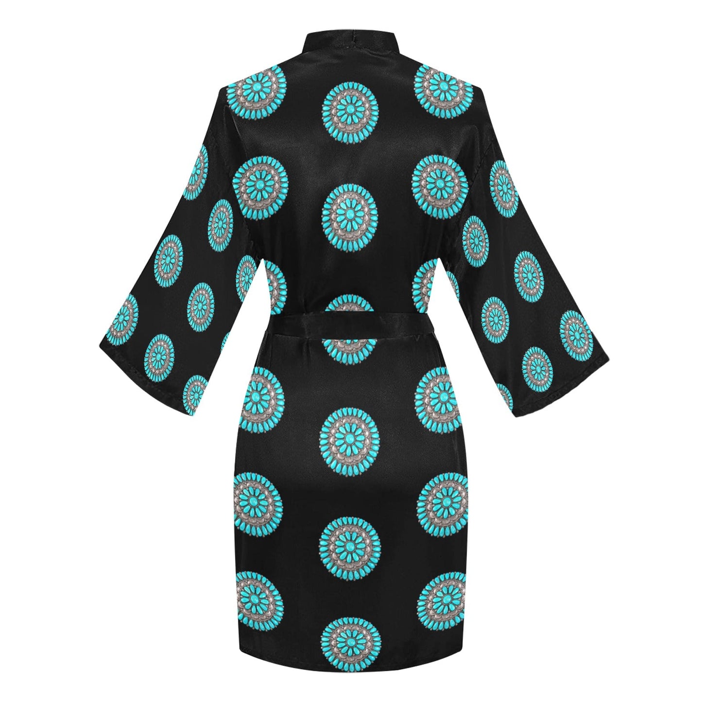 Turquoise Concho Women's Lounge Kimono Robe by Baha Ranch Western Wear