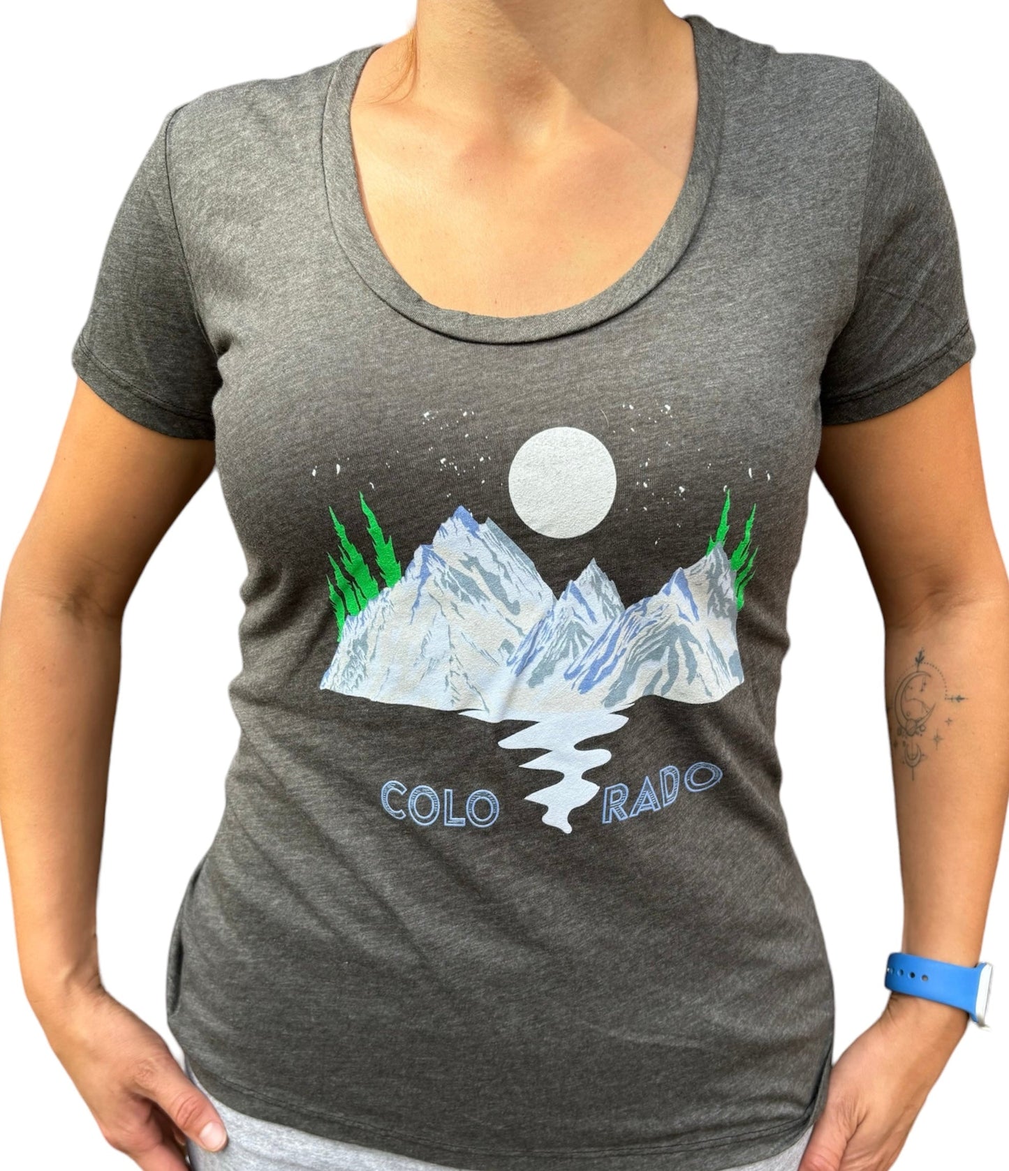 Colorado Summit Stream Shirt (Grey) by Colorado Threads Clothing