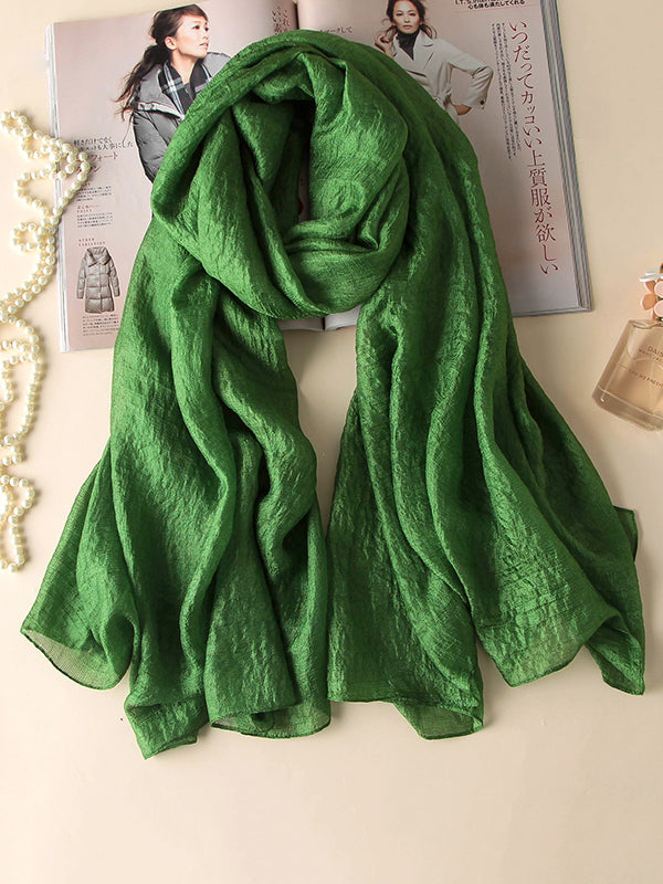 Wrap Keep Warm Solid Color Sun Protection Scarf by migunica