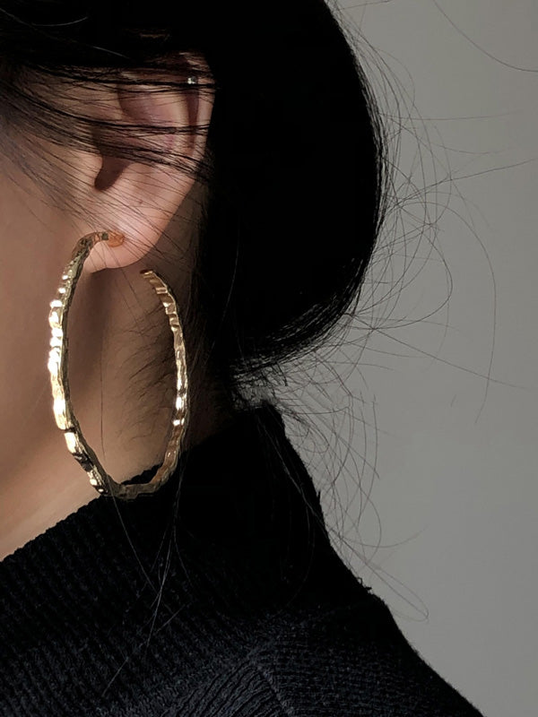 Original Geometry Circular Earrings Accessories by migunica