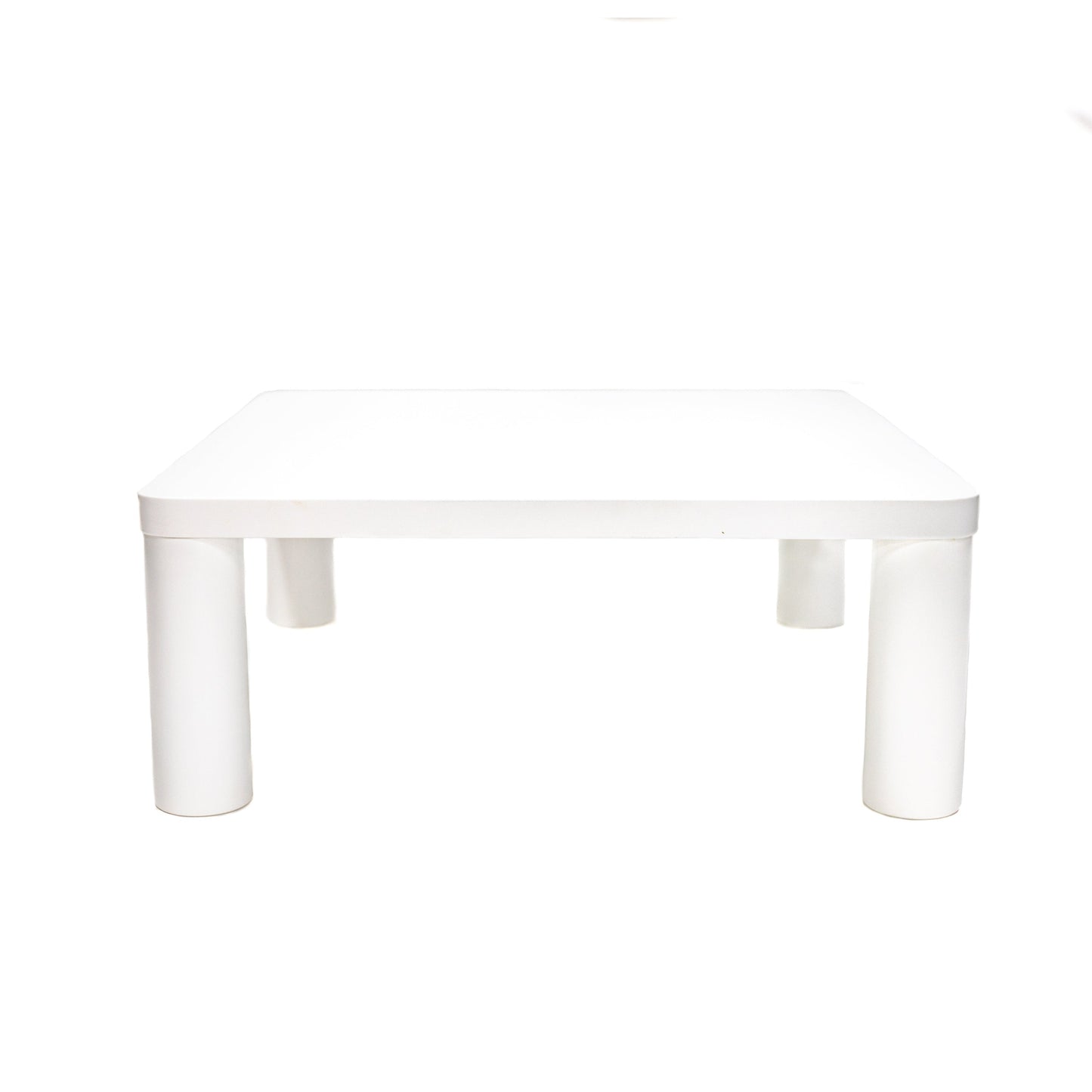 Modern Minimalist Cream White Coffee Table by Blak Hom