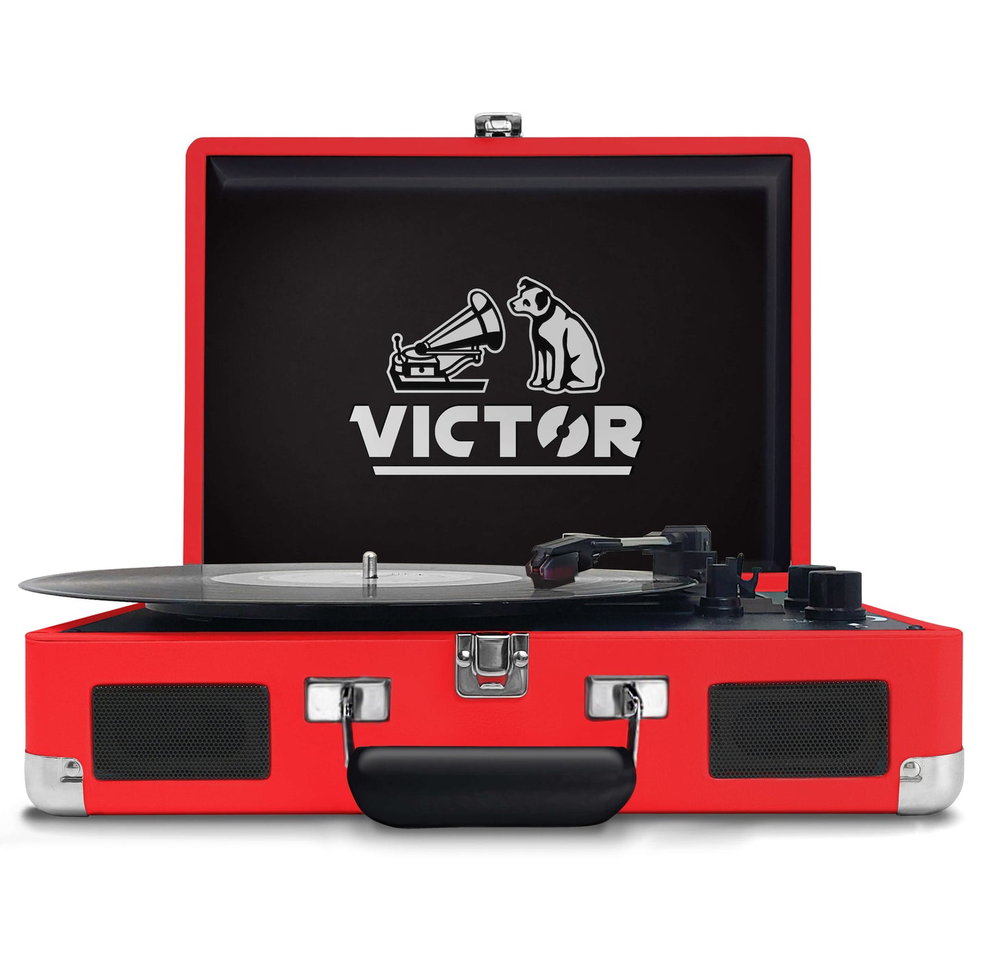 Victor Metro Dual Bluetooth Suitcase 3-Speed Turntable by Jupiter Gear Home