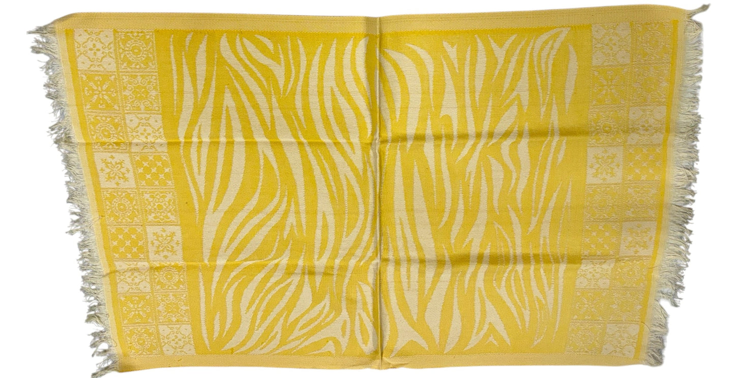 Yellow Printed Towel by Colorado Threads Clothing